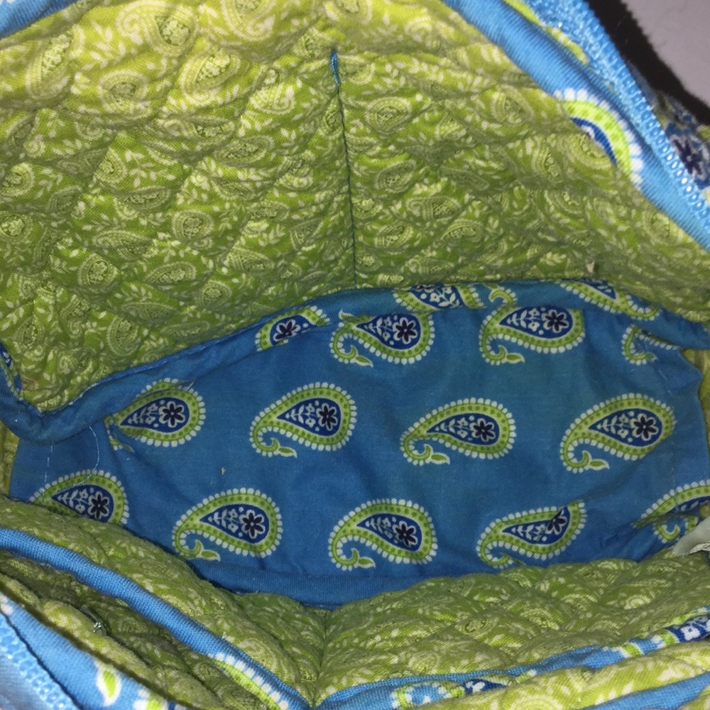 Blue and green Vera Bradley paisley purse - Picture 2 of 5
